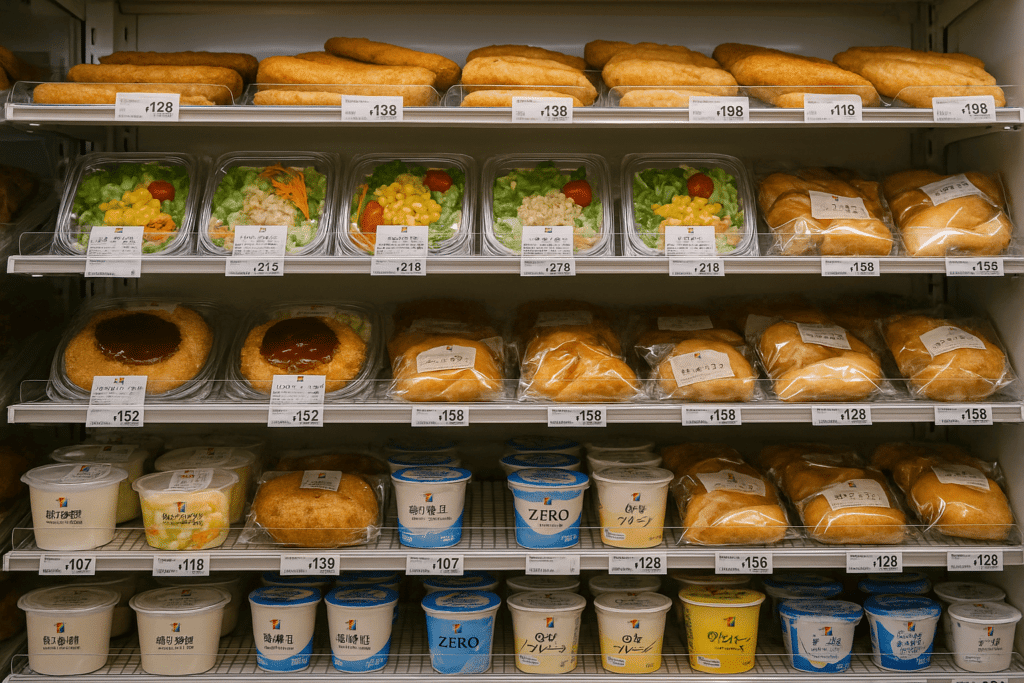 コンビニエンスストアの棚